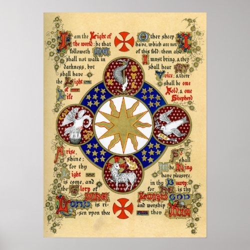 Illuminated Manuscript the Epiphany Poster