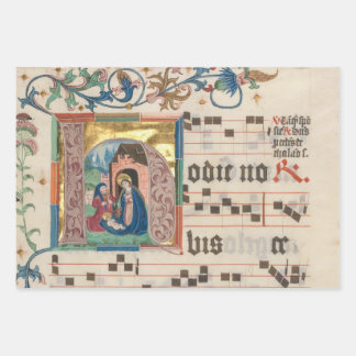 Illuminated Manuscript Wrapping Paper Sheets
