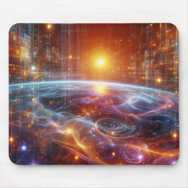 Illuminated Quantum Grid Mouse Pad (Front)