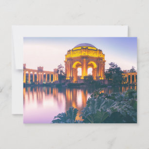 Illuminated San Francisco Palace of Fine Art Postcard