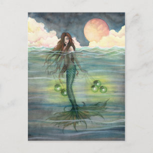 "Illuminated Sea" Mermaid Postcard