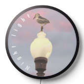 Illuminated Sign - Heron on Street Lamp (Lights Off)