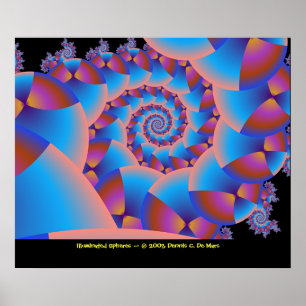 Illuminated Spheres Poster