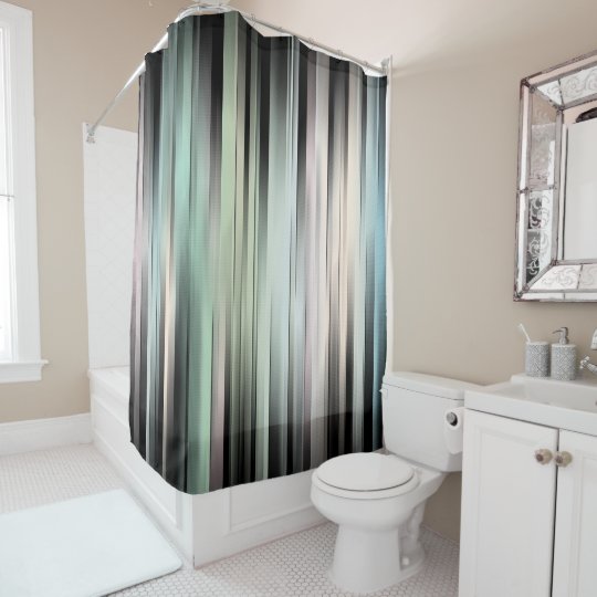 Illuminated Vertical Stripes Shower Curtain Zazzle Com