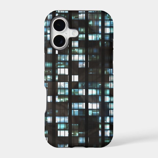 Illuminated windows pattern iphone case (Back)