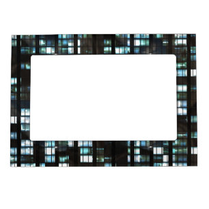 Illuminated windows pattern magnetic frame