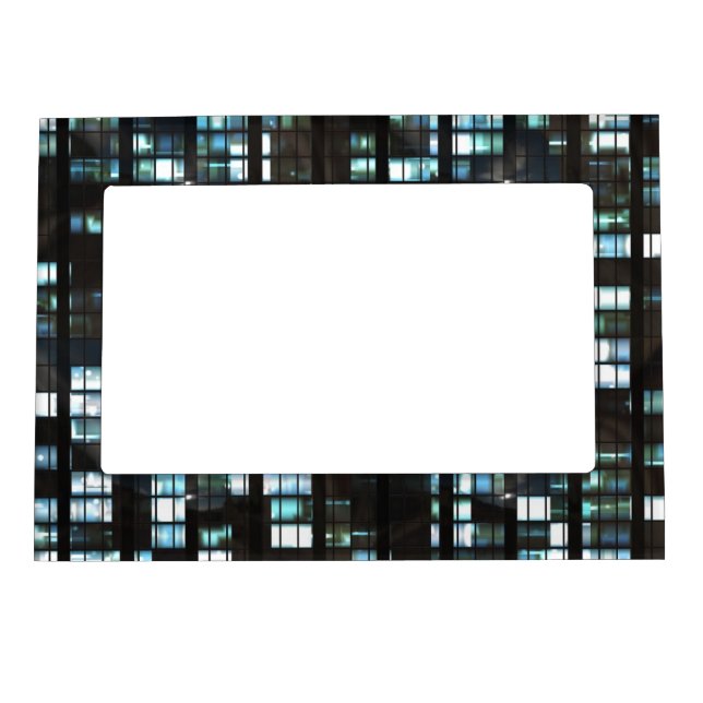 Illuminated windows pattern magnetic frame (Front)