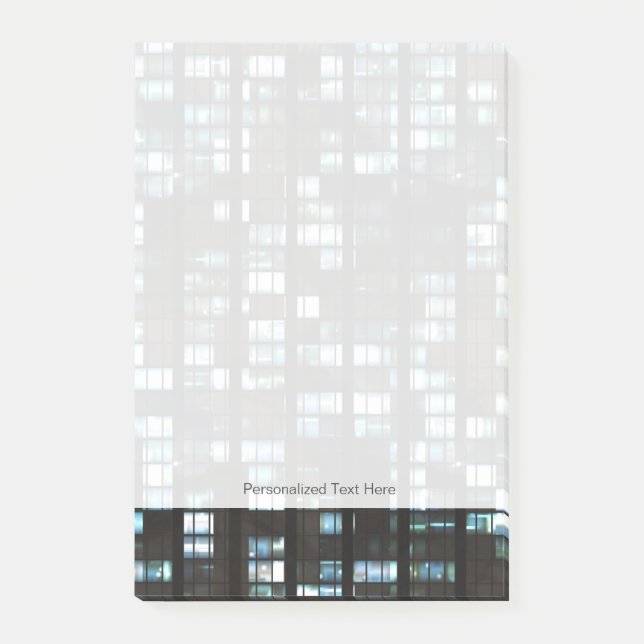 Illuminated windows pattern post-it notes (Front)