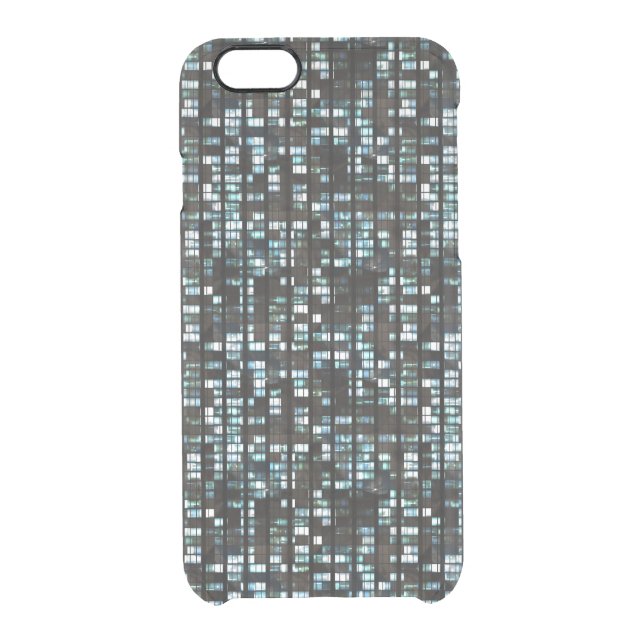 Illuminated windows pattern uncommon iPhone case (Back)