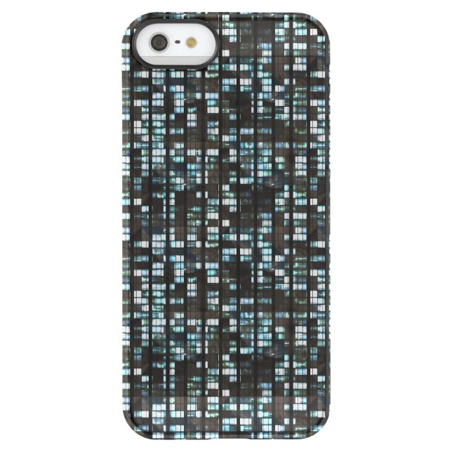 Illuminated windows pattern uncommon iPhone case (Back)