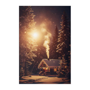 Illuminated Xmas Refuge Acrylic Print