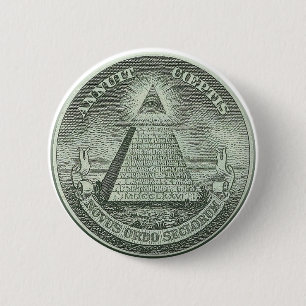 Illuminati - All seeing eye Button