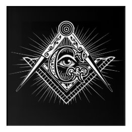 Illuminati All Seeing Eye Freemason Symbol Acrylic Print