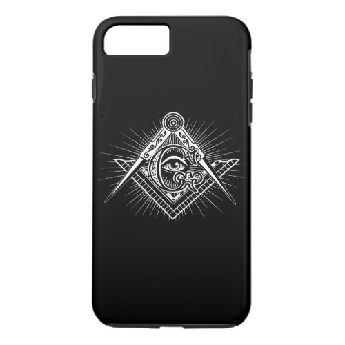 Illuminati All Seeing Eye Freemason Symbol iPhone 8 Plus7 Plus Case