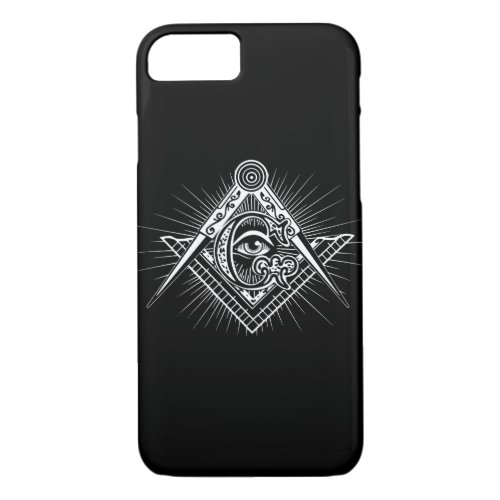 Illuminati All Seeing Eye Freemason Symbol iPhone 87 Case
