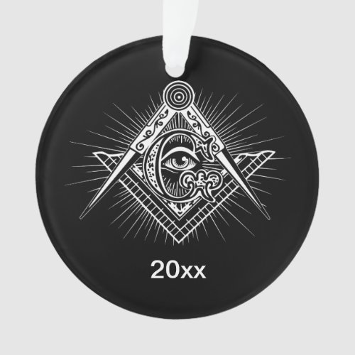 Illuminati All Seeing Eye Freemason Symbol Ornament