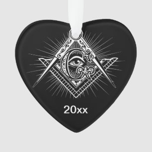 Illuminati All Seeing Eye Freemason Symbol Ornament