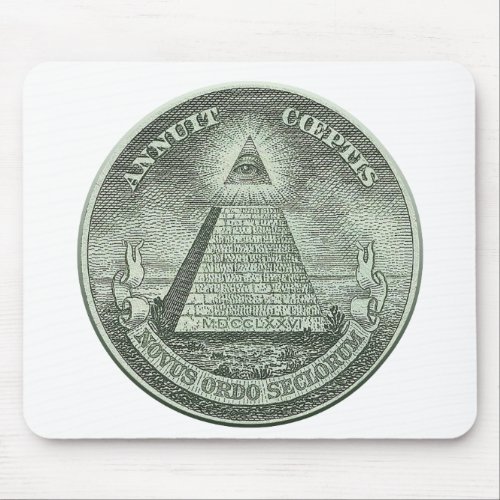 Illuminati _ All seeing eye Mouse Pad