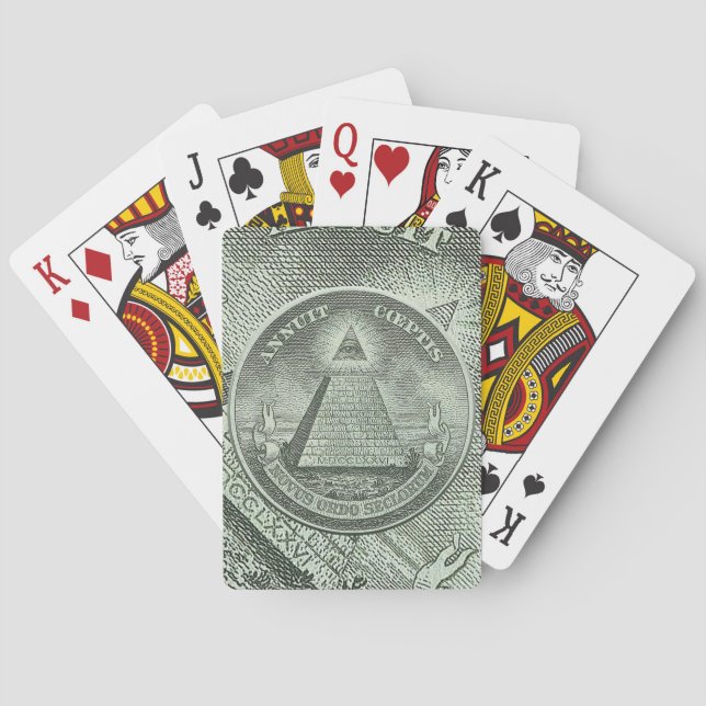 Illuminati - All seeing eye Poker Cards (Back)