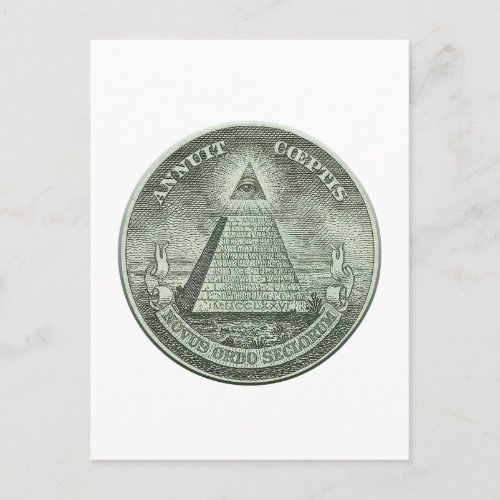 Illuminati _ All seeing eye Postcard