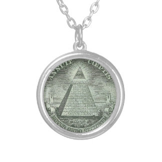 Illuminati - All seeing eye Silver Plated Necklace