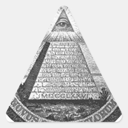 Illuminati All Seeing Eye Triangle Sticker