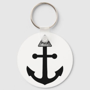 Illuminati Anchor Keychain