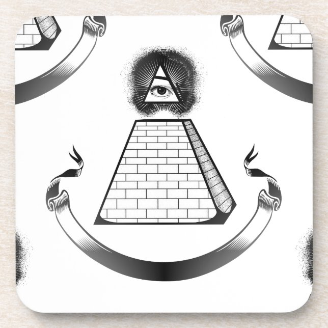 illuminati beverage coaster (Front)