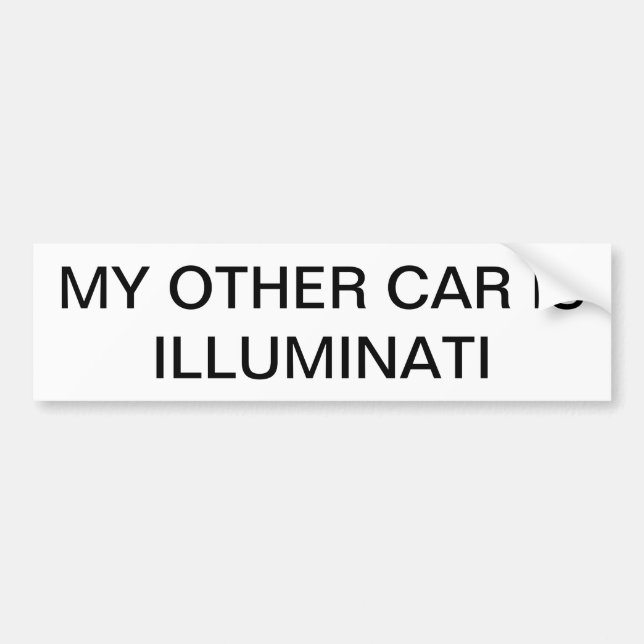 Illuminati Bumper Stick Sticker (Front)