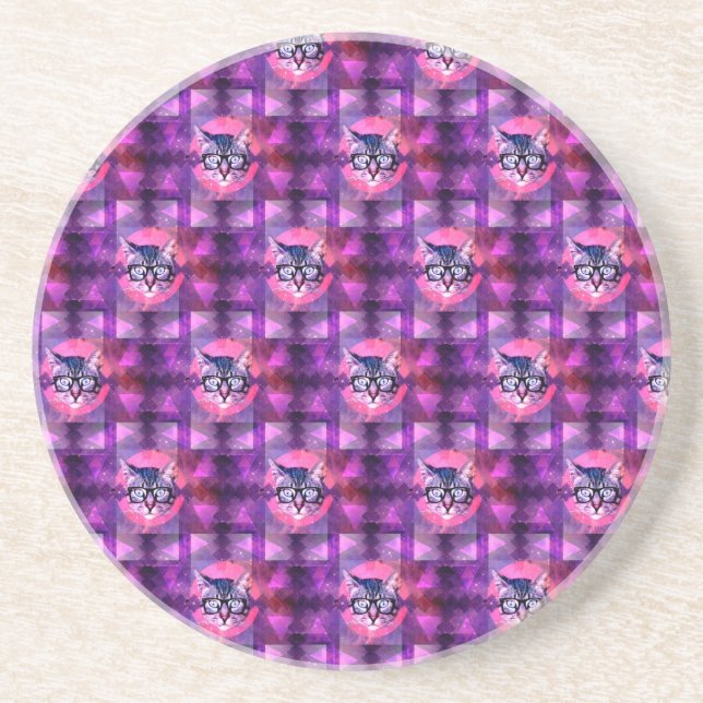 illuminati cat drink coaster (Front)