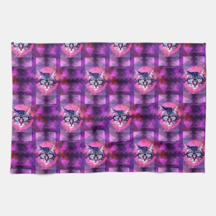 illuminati cat kitchen towel