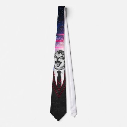 Illuminati cat neck tie