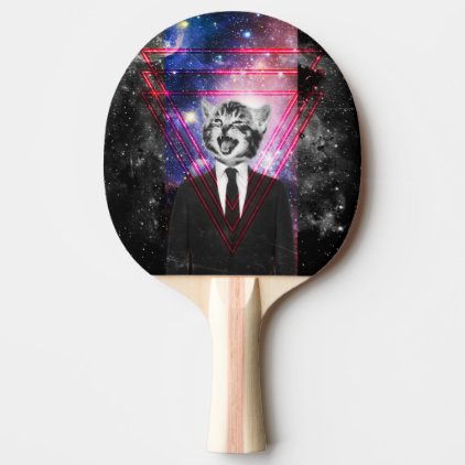 Illuminati cat ping pong paddle