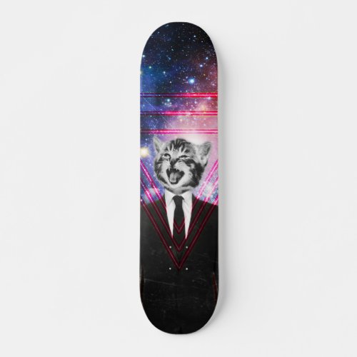 Illuminati cat skateboard deck