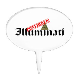 Illuminati Confirmed Cake Topper