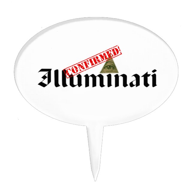 Illuminati Confirmed Cake Topper (Front)