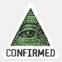 THE ILLUMINATI CARD GAME SQUARE STICKER