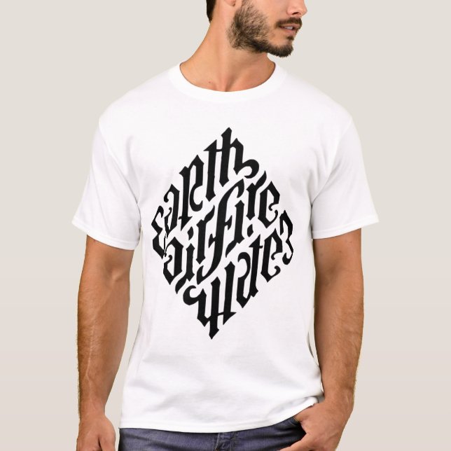 Illuminati Diamond Black T-Shirt (Front)
