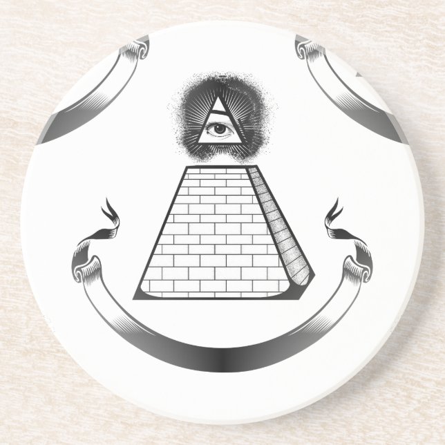 illuminati drink coaster (Front)