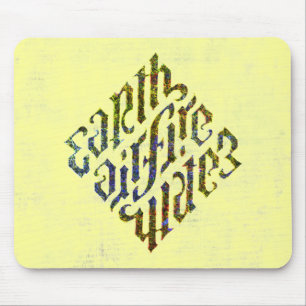 Illuminati -Earth Air Fire Water Mousepad