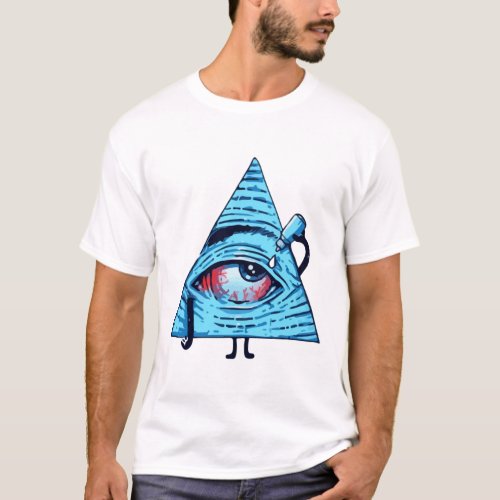 Illuminati Eye Dropper T_Shirt