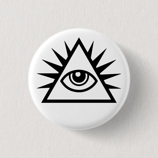 Illuminati Eye Of Providence Button (Front)