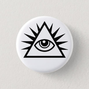 Illuminati Eye Of Providence Button