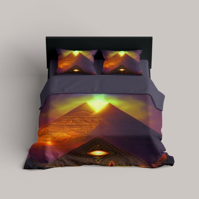 Illuminati Eye Pyramid Duvet Cover (Creator Uploaded)