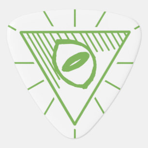 Illuminati Eye Triangle band logo guitar pick