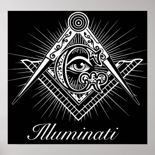 Illuminati Freemason All Seeing Eye Poster