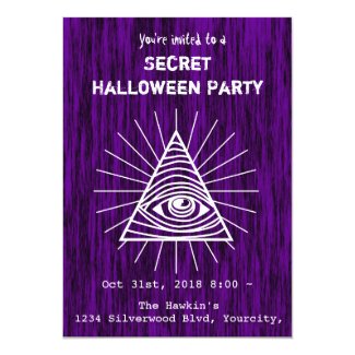 Illuminati Halloween Party Invitation