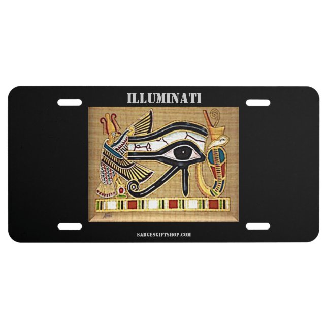 ILLUMINATI LICENSE PLATE (Front)