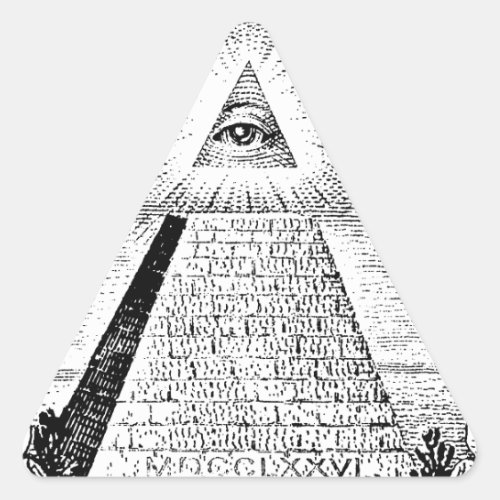 illuminati logo triangle sticker