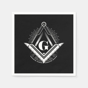 Illuminati Masonic Conspiracy Triangle Pyramid Gif Napkins